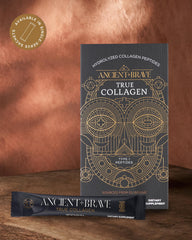 Morning ritual scene with Ancient Brave collagen