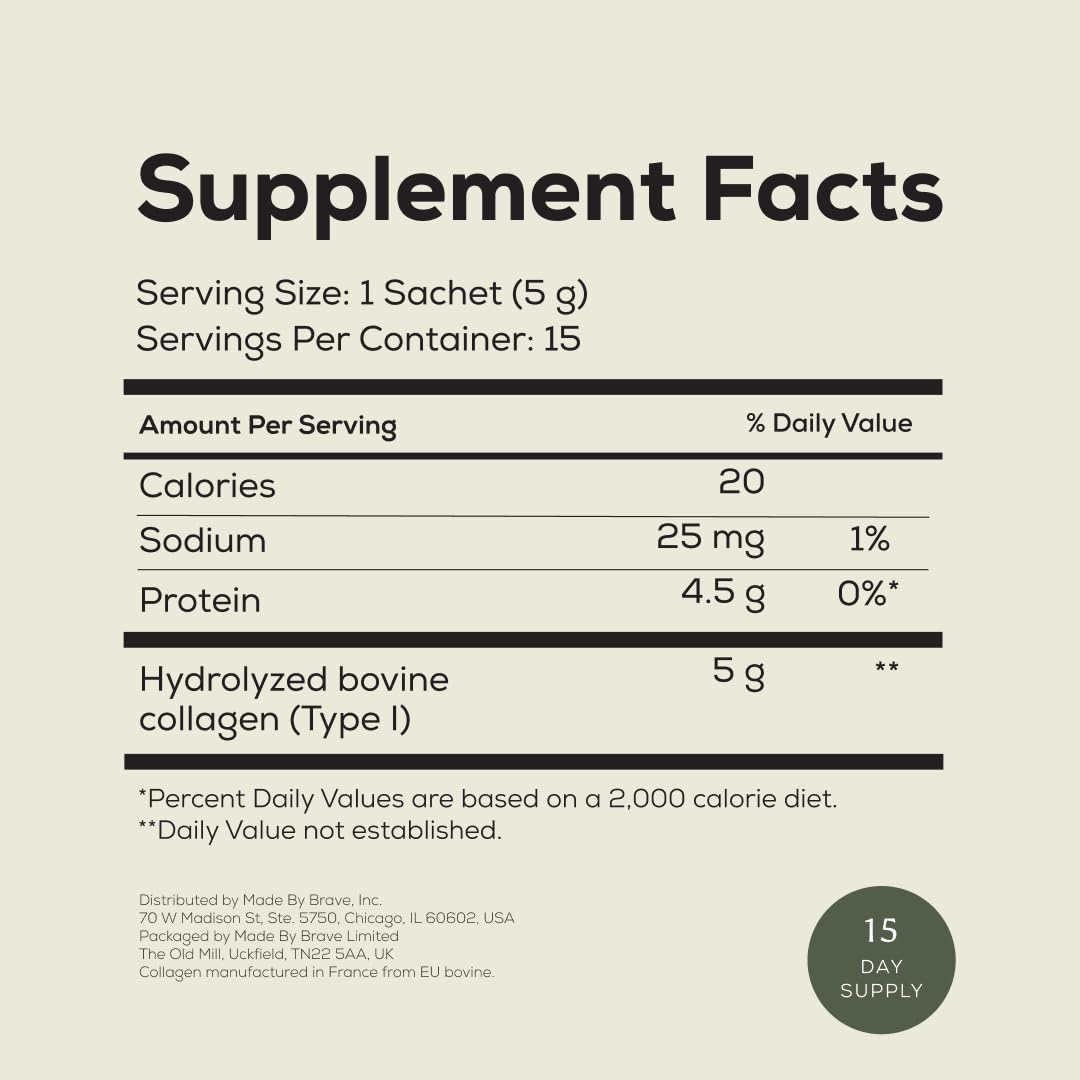 Ancient Brave True Collagen packets in purse, travel-ready nourishment anywhere.