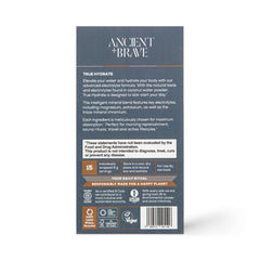 Ancient Brave True Hydration Powder travel-friendly six-gram sachet for busy schedules.