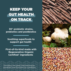 Ancient Nutrition 30-strains-blend image for diverse digestion support.