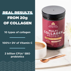 Ancient Nutrition Beauty Sleep Vanilla Chai powder stirred into coffee for easy flavor and daily protein