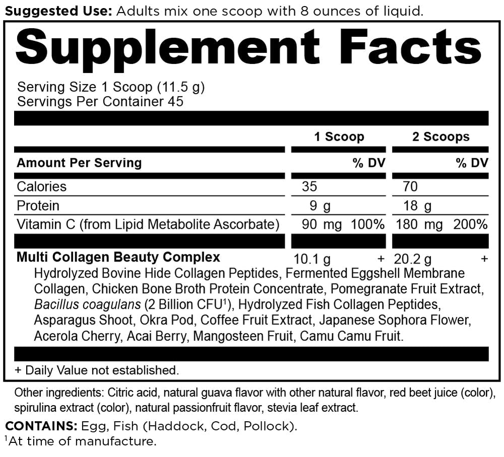 Ancient Nutrition Beauty Within scoop in a glass for daily collagen