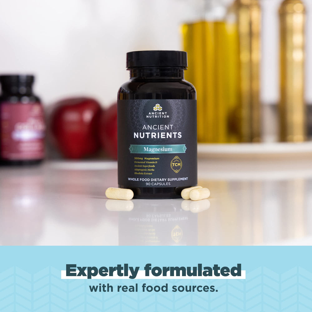 Ancient Nutrition bottle seal and label conveys product authenticity and purity.