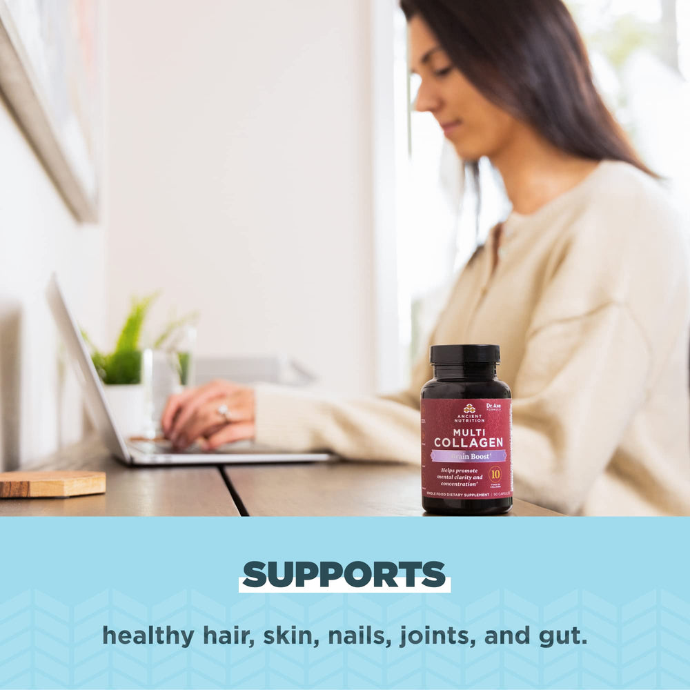 Ancient Nutrition Brain Boost bottle label highlights clean sourcing