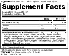 Ancient Nutrition collagen powder closeup highlights clean, hormone-free sourcing.