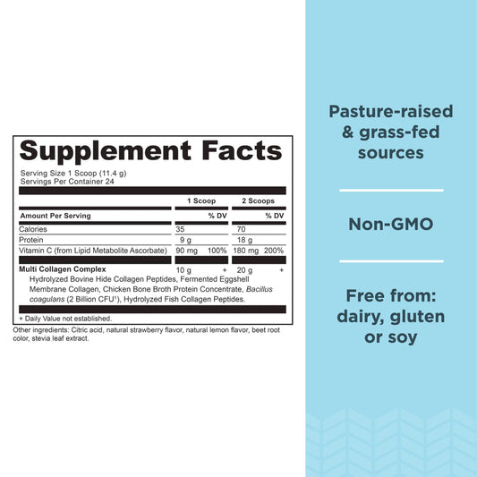 Scoop of Ancient Nutrition collagen powder for easy measurement