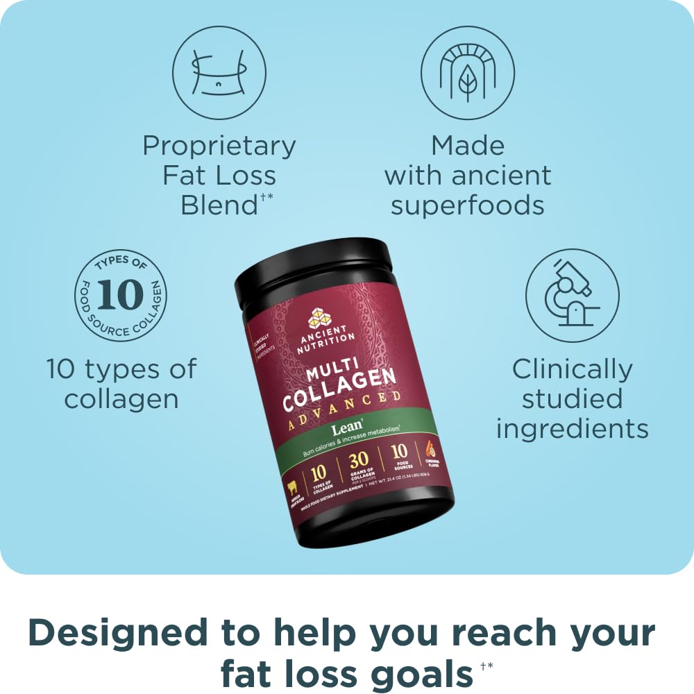 Ancient Nutrition Collagen Scoop measuring serving for precise daily dose