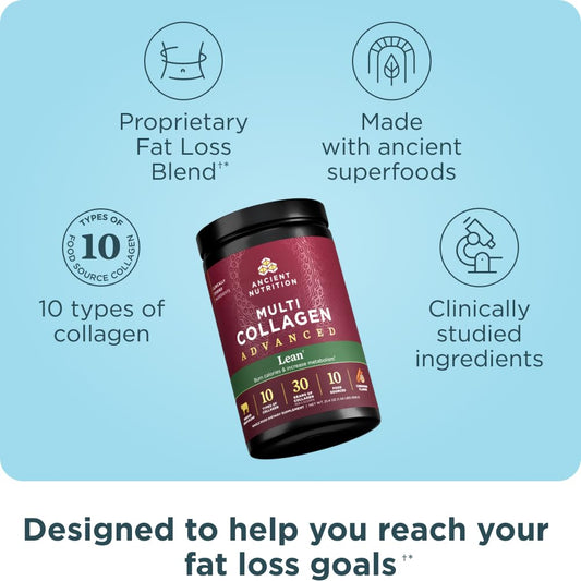 Ancient Nutrition Collagen Scoop measuring serving for precise daily dose