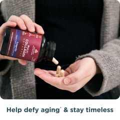 Ancient Nutrition collagen shake glass highlights convenient daily use