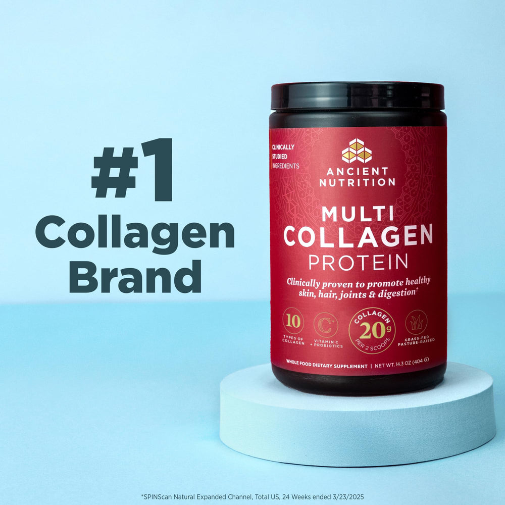 Ancient Nutrition collagen with coffee pairing for a convenient morning boost