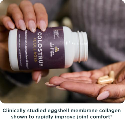 Ancient Nutrition Colostrum Superfood capsules ideal for daily gut and immune support.