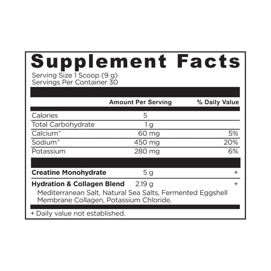 Close-up of Ancient Nutrition label highlighting lemon flavor and electrolytes for hydration.