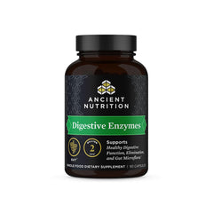 Ancient Nutrition Digestive Enzymes bottle front view for daily digestion support