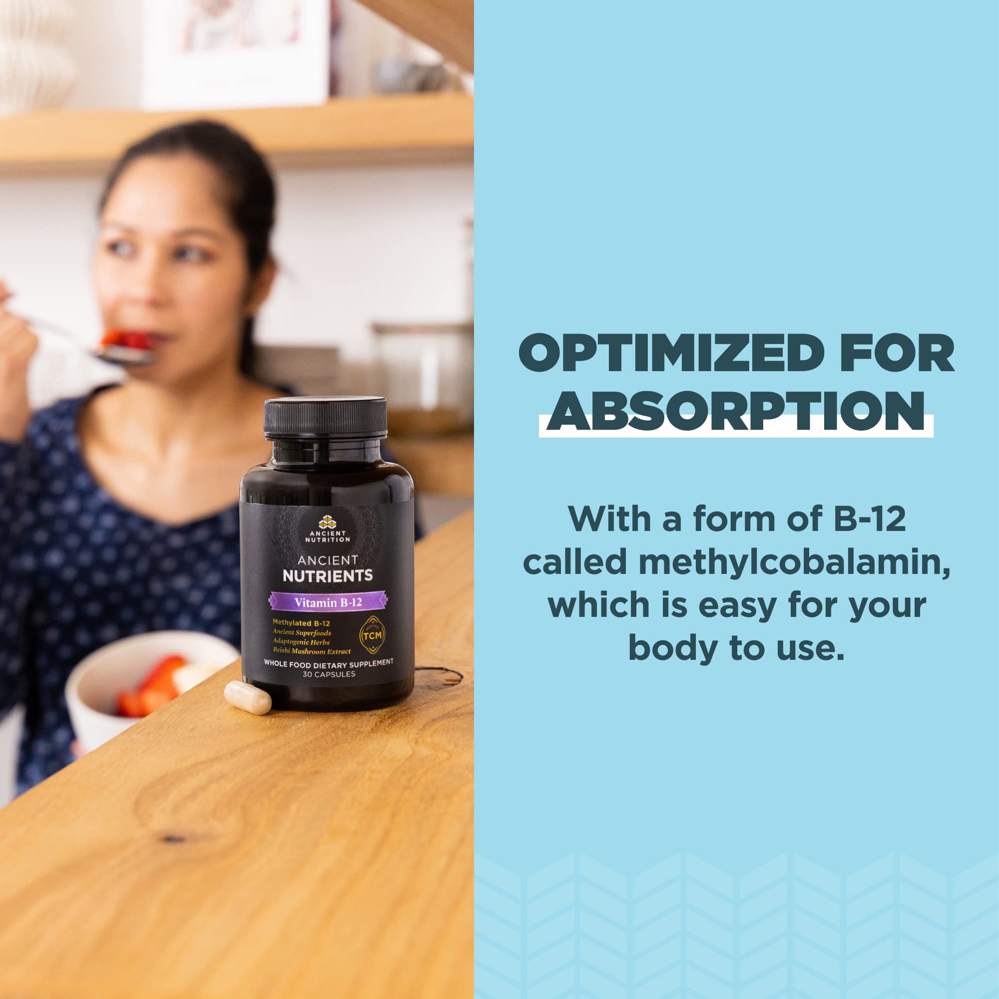 Ancient Nutrition Fo-Ti liver and bone broth ingredients displayed