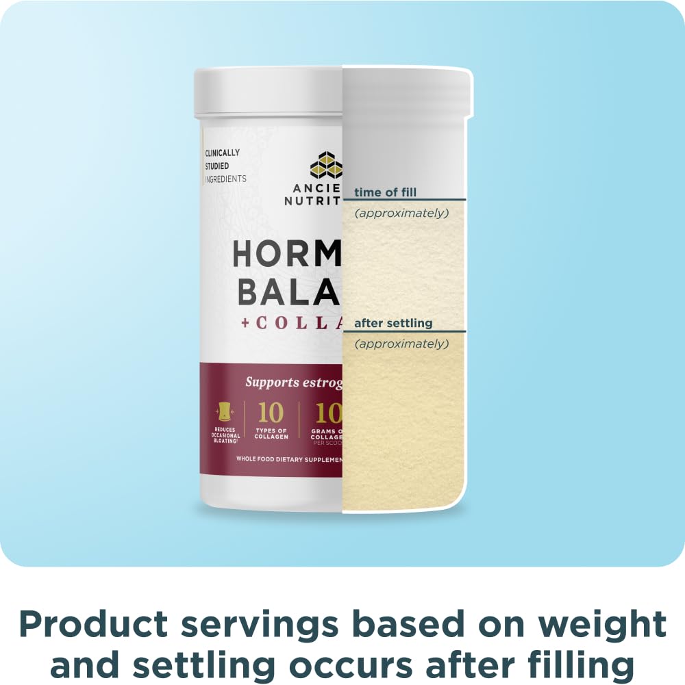 Ancient Nutrition Hormone Balance vanilla shake in glass