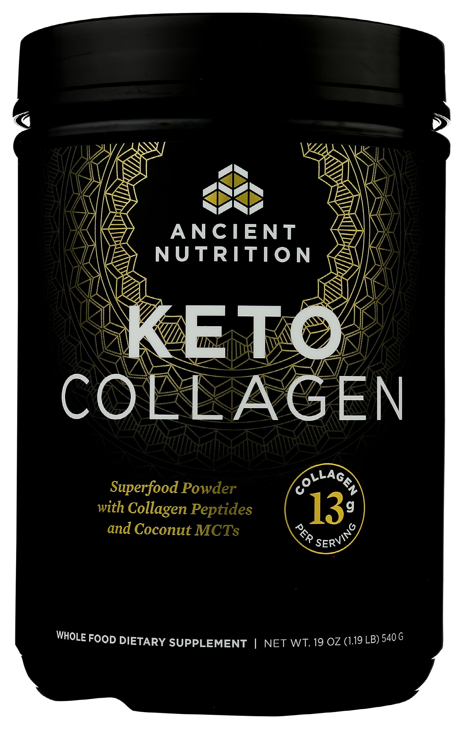 Ancient Nutrition KetoCOLLAGEN mixed into water to create a keto-friendly drink.