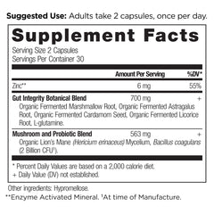 Ancient Nutrition Leaky Gut Capsules dispensing two capsules daily for gut support