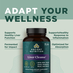 Ancient Nutrition Liver Cleanse: mezcla botánica para apoyo diario.