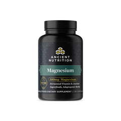 Ancient Nutrition magnesium 300mg bottle for daily calm support.