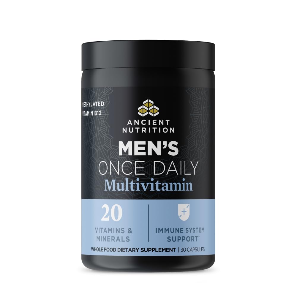 Ancient Nutrition Men Multivitamin bottle for daily wellness and convenience.