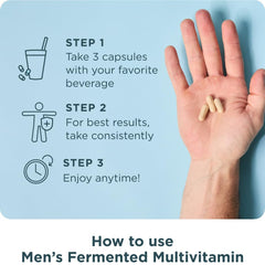 Ancient Nutrition Men’s Multivitamin on shelf display for easy access.