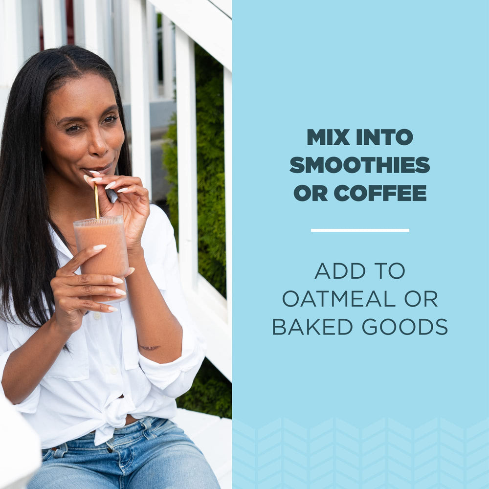 Ancient Nutrition multi-collagen vanilla powder granules easy to mix into drinks