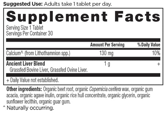 Ancient Nutrition Organ Complex capsules closeup showing easy, daily intake.