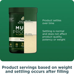 Ancient Nutrition Organic Multi Protein Vanilla vegan symbol indicates dairy-free formula