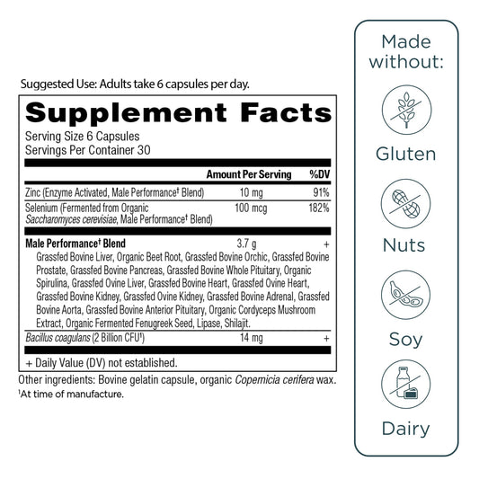 Ancient Nutrition Organs Complex capsules beside bottle for easy daily use.