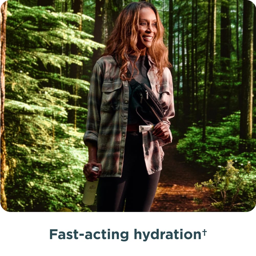 Ancient Nutrition Rapid Hydration Powder coconut water source visual highlights natural electrolytes.