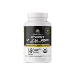 Ancient Nutrition regenerative organic probiotics bottle ready for daily use and gut support