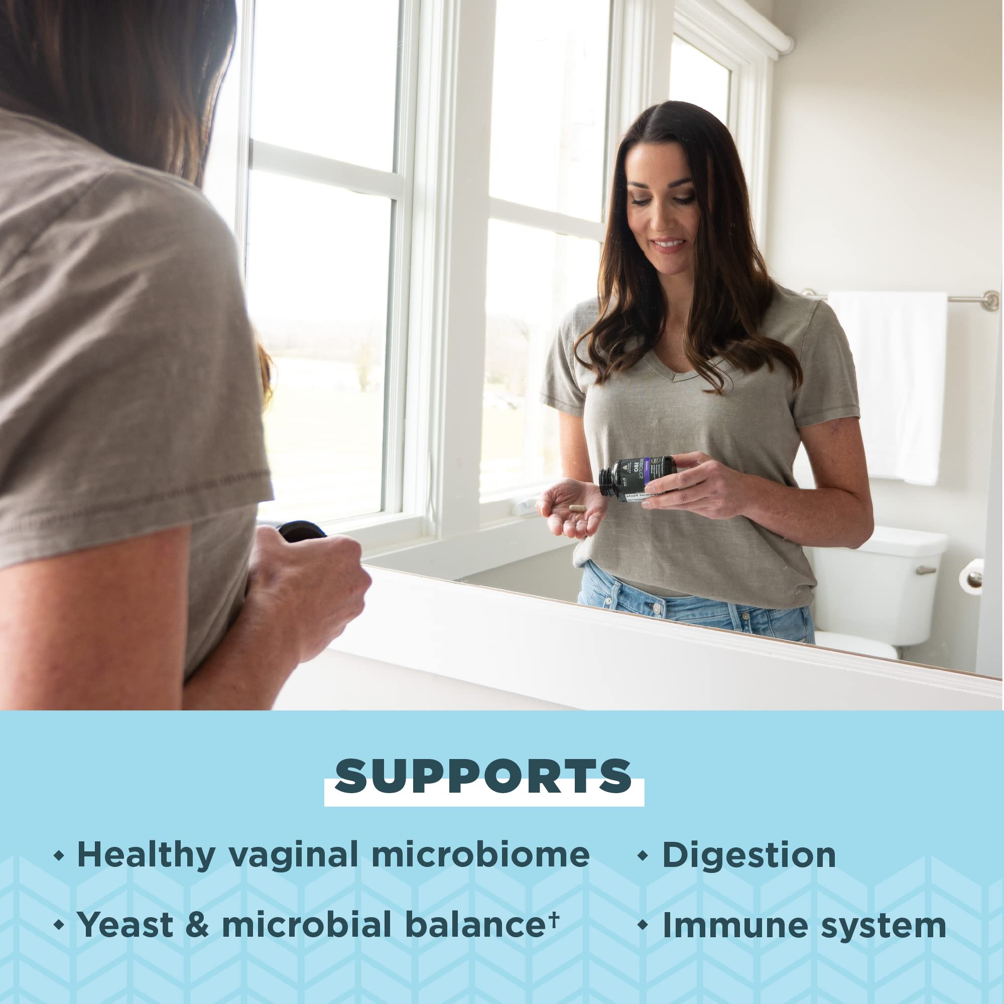 SBO probiotic capsules from Ancient Nutrition for broad support.