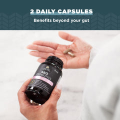 Daily use setup of Ancient Nutrition SBO Probiotics Women bottle