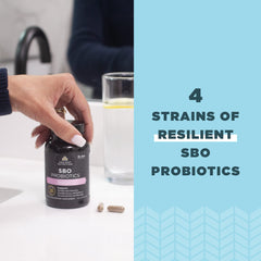 Gluten-free Ancient Nutrition SBO Probiotics Women packaging on display