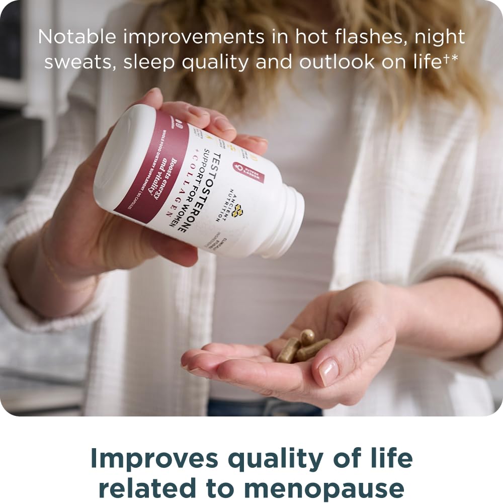 Ancient Nutrition Ten Types Collagen label showcases whole-body support.