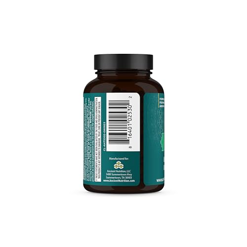 Ancient Nutrition thyroid support capsules closeup for easy daily habit