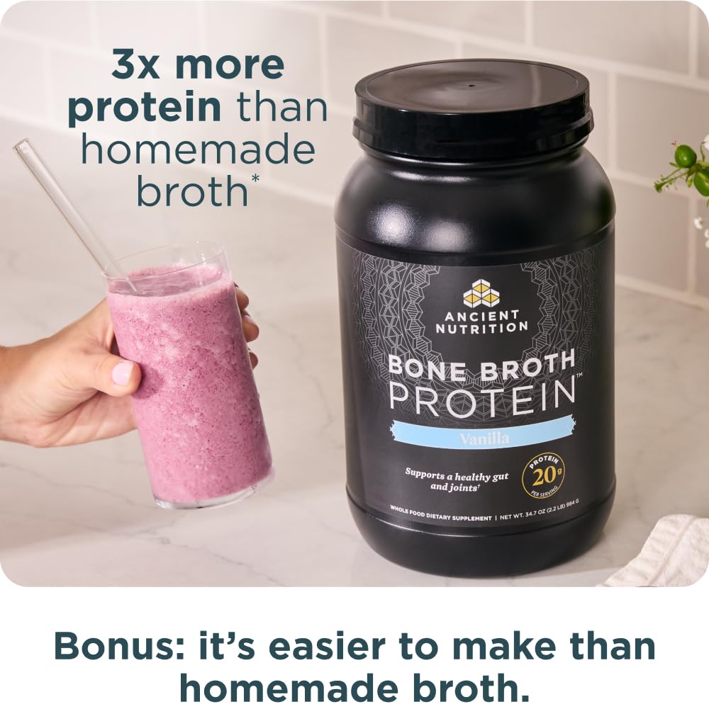 Ancient Nutrition turmeric flavored warm sipping broth idea