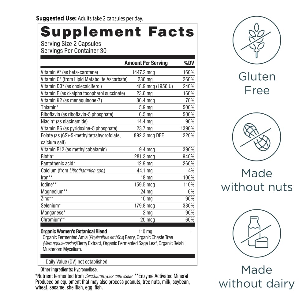 Bottle of Ancient Nutrition multivitamin beside a glass of water for easy daily intake
