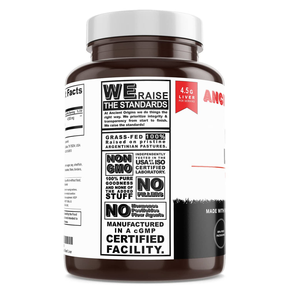 Ancient Origins energy-boosting beef liver capsules support active routines.