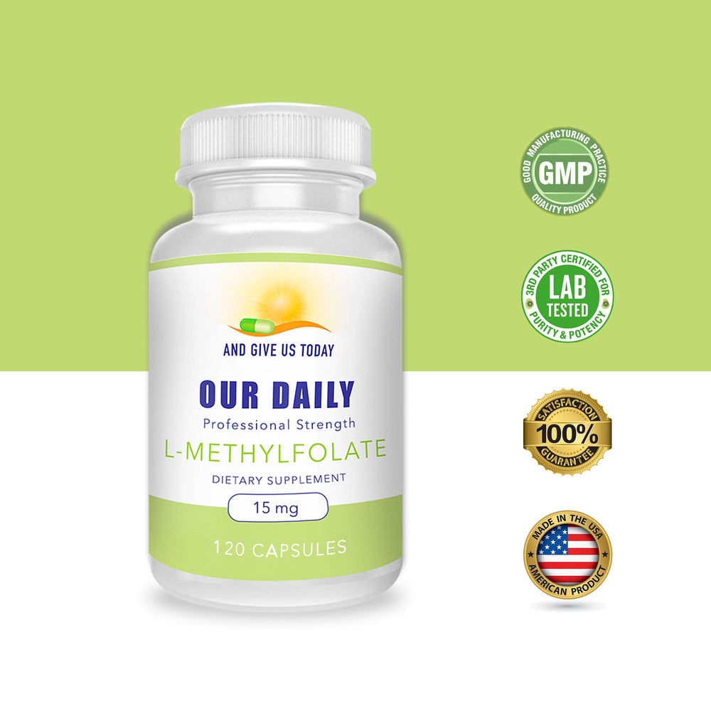L-Methylfolate capsules sealed close-up highlighting purity