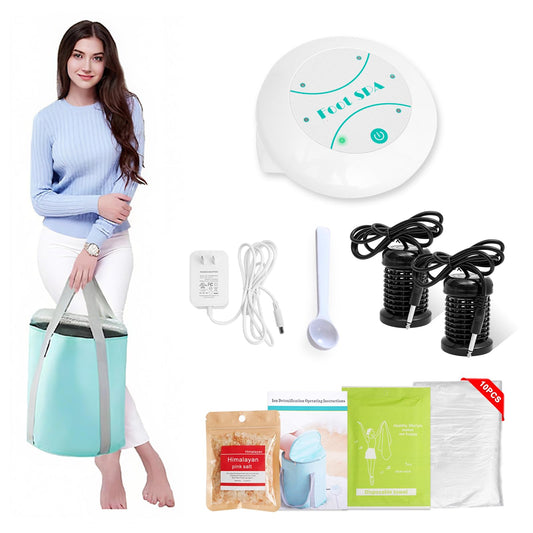 ANDECH Upgrated Ionic Foot Bath front view for a compact home detox spa