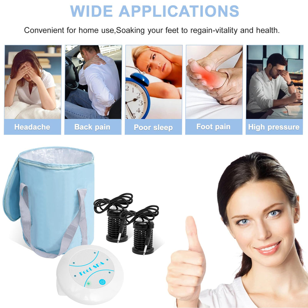 ANDECH Upgrated Ionic Foot Bath lid and control panel with one-touch operation