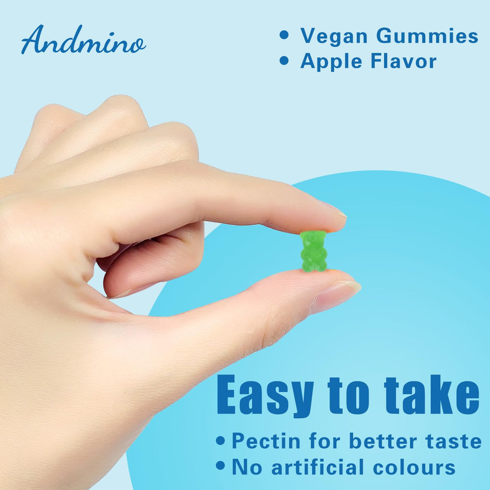 Andmino HMB Leucine Gummies serving portion for daily intake.