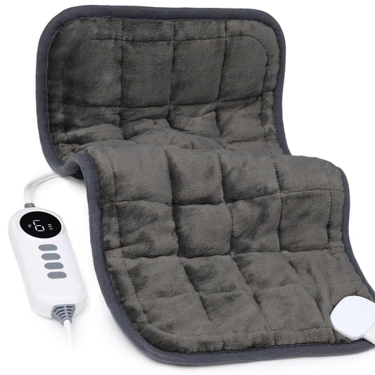 Andola heating pad with weighted beads delivering steady warmth and gentle pressure.