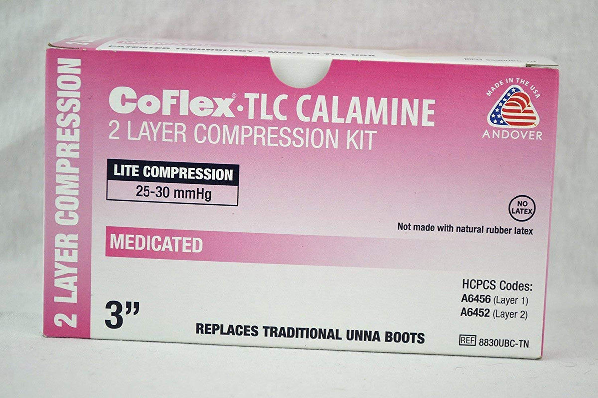 Andover CoFlex UBC two-layer bandage kit overview for versatile wound support.
