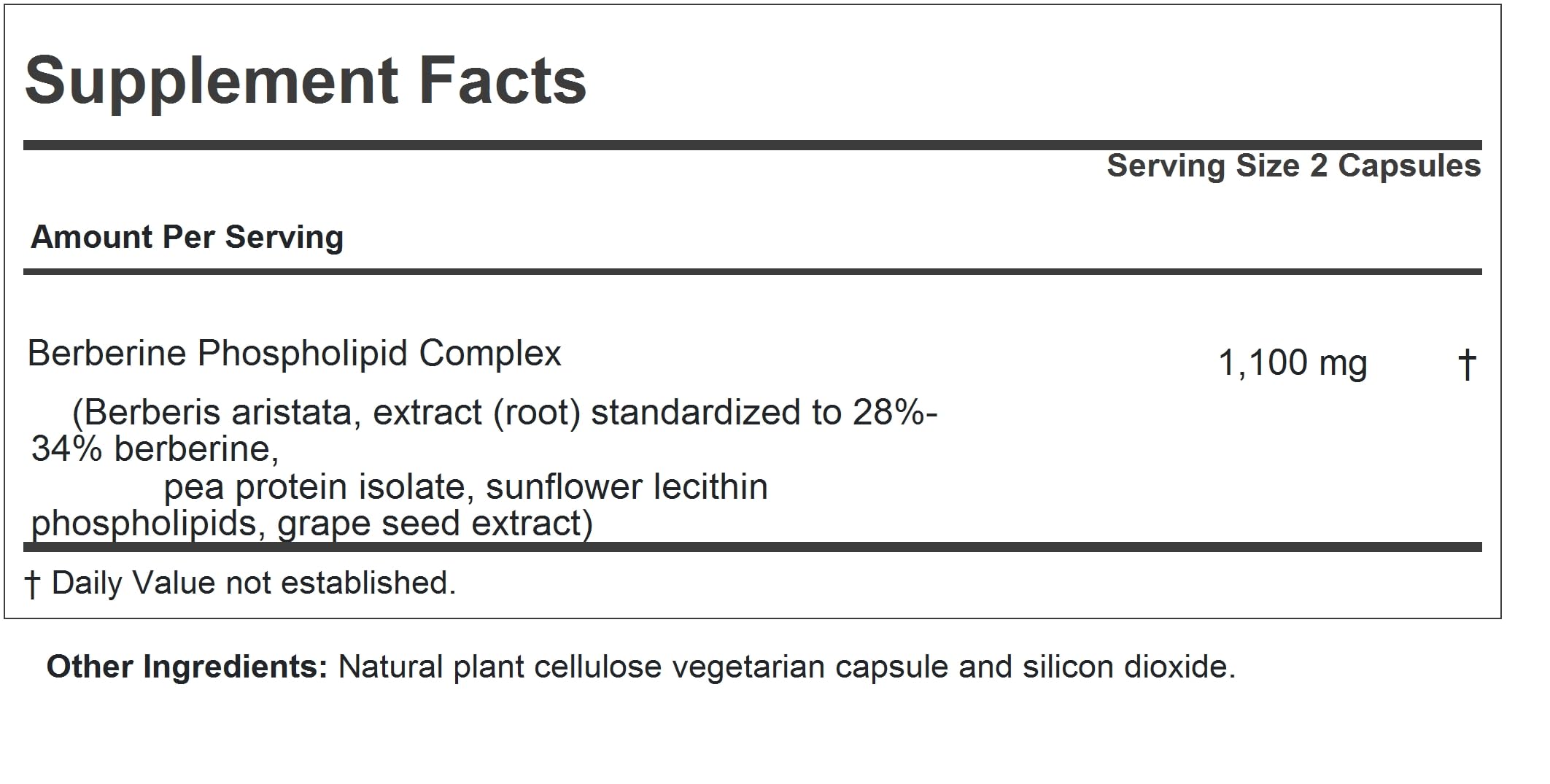 Andrew Lessman Berberine capsules close-up showing small easy-to-swallow pills