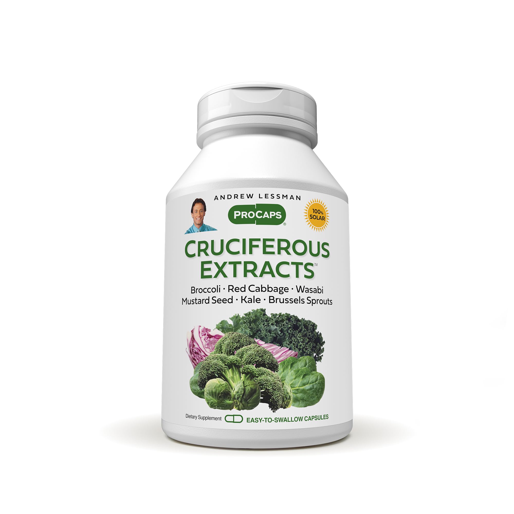 Andrew Lessman cruciferous extracts bottle front for daily wellness support