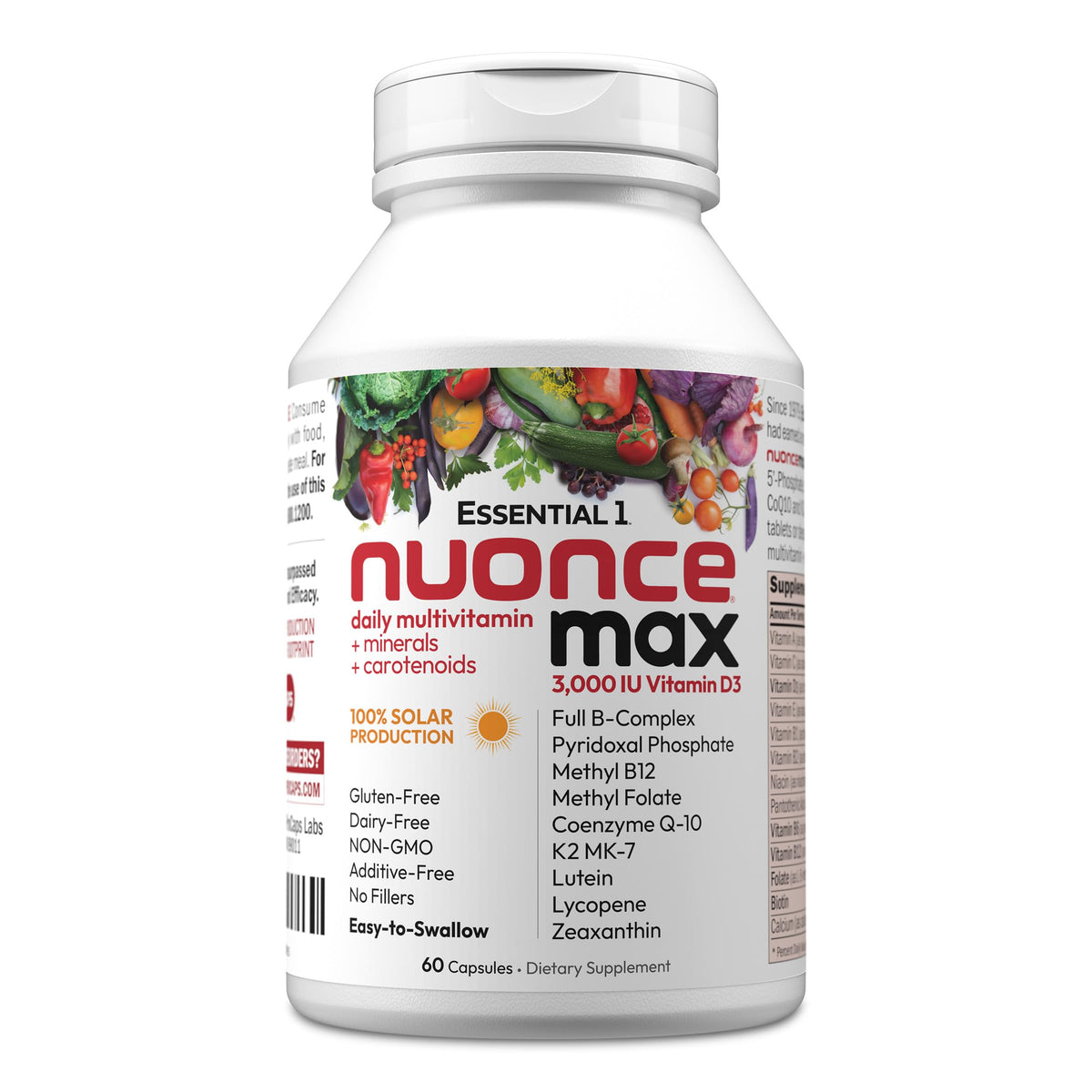 ANDREW LESSMAN Essential-1 Nuonce Max bottle with capsules for high potency daily multivitamin