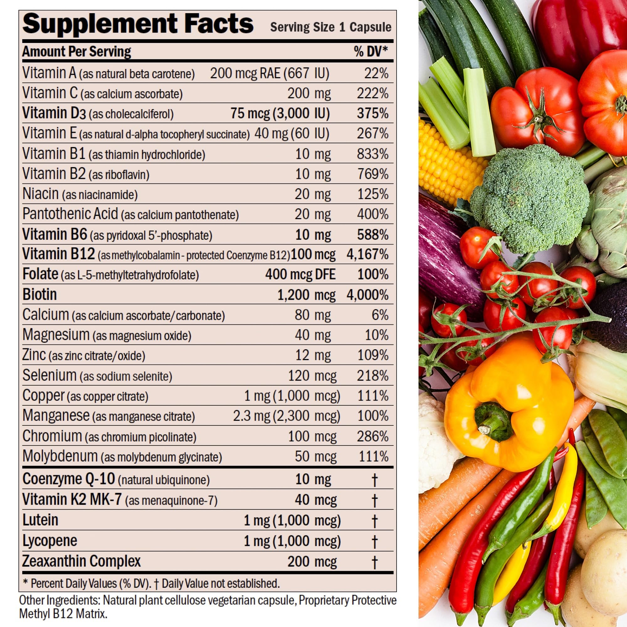 Close-up of Essential-1 Nuonce Max capsules showing easy-to-swallow format