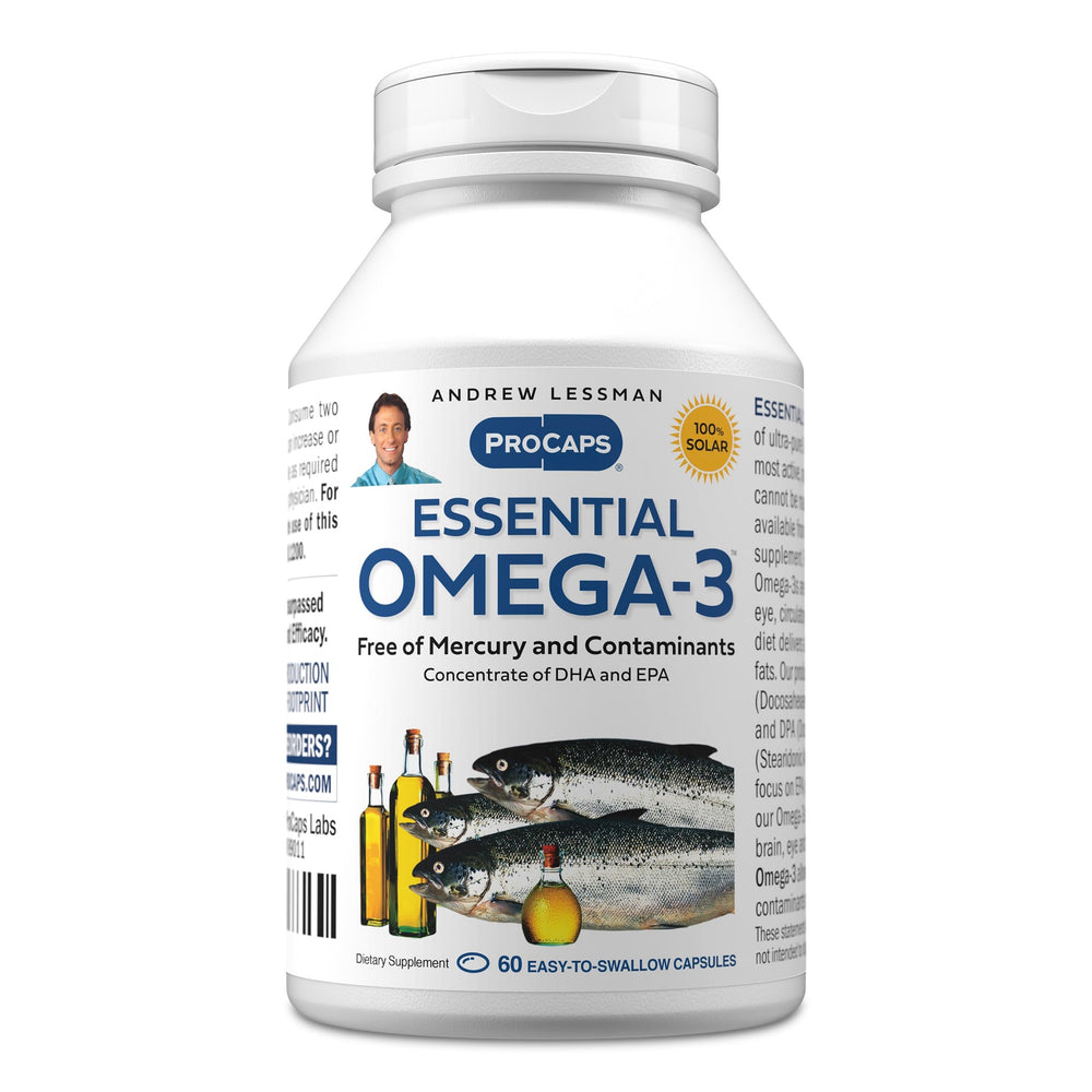 ANDREW LESSMAN Essential Omega-3 Unflavored bottle with ultra-pure high-potency oil for daily wellness